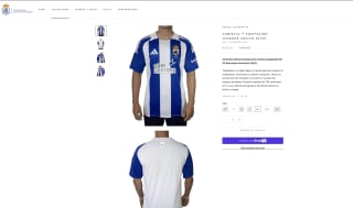 Camiseta oficial Primera equipación RC Recreativo de Huelva 24/25 por 34,97€