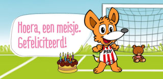Gratis PSV Kraamcadeau na uploaden van het geboortekaartje