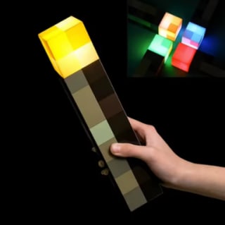 Minecraft LED tafellamp voor €6,69 bij Aliexpress