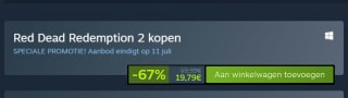 Red Dead Redemption 2 voor €19,79 via Steam