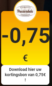 €0,75 korting op Passendale kaas met e-coupon