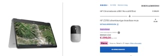 Hewlett Packard Chromebook x360 14a-ca0015nd + gratis draadloze muis voor 299 in de HP Store