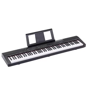 Piano Amazon Basics Digital Portátil de 88 Teclas Semicontrapesadas con Pedal de Sustain 2 Altavoces por solo 159,79€