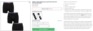 Earn 3 Pringle men's classic button fly cotton boxers from Sockshop for £8.99