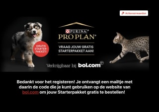 Gratis Hondenvoer of Kattenvoer via Purina Pro
