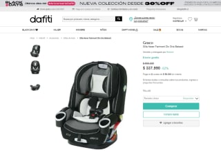 Silla Graco 4ever Fairmont Dlx Gris Bebesit por $337.990