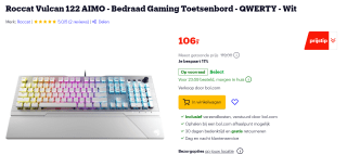[Bol] en [Amazon] Roccat Vulcan 122 AIMO - Gaming Toetsenbord.