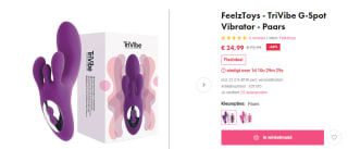 FeelzToys TriVibe G-Spot Vibrator voor €24,99 bij EasyToys