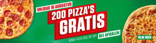 200 gratis margherita pizza's bij New York Pizza