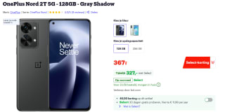 OnePlus Nord 2T 8GB/128GB Grijs voor €327 bij Bol.com