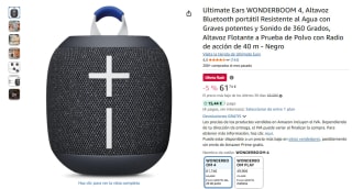 Ultimate Ears WONDERBOOM 4, Altavoz Bluetooth portátil Resistente al Agua por 61,74€