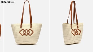 Bolso grande estilo capazo efecto rafia por 9,60€