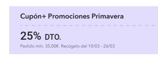 Cupón Plus 25% Miravia Primavera