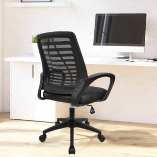 Silla de oficina ergonómica con soporte lumbar por 24.5€