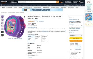 Mascota Virtual BANDAI Tamagotchi Uni por 22€