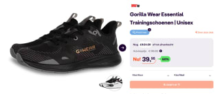 Gorilla Wear Gwear Essential Trainingsschoenen voor €39,95 bij Ibood