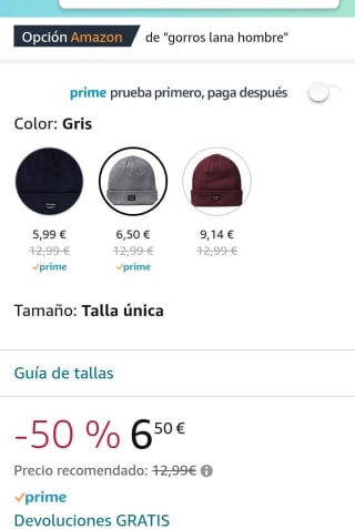 Jack and Jones Hombre Dna Logo Gorro De Punto Beanie por 6,50€.