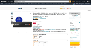 Samsung 980 PRO - 1TB con disipador