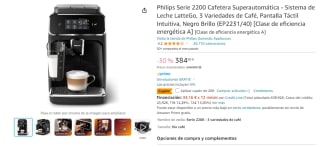 Philips Serie 2200 Cafetera Superautomática por 364€