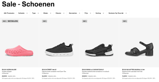 Tot 50% korting op schoenen in de Ecco Sale