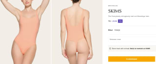 SKIMS Fits Everybody stringbody met rechthoekige hals voor €21,60 bij De Bijenkorf