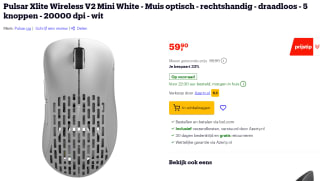 Pulsar Xlite Wireless V2 Mini Wit voor €59,90 bij Bol.com
