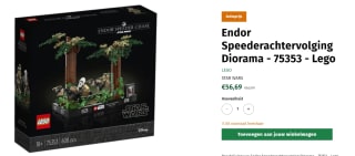 Lego Star wras - Endor Speederachtervolging Diorama voor €56,69 bij Speldorado