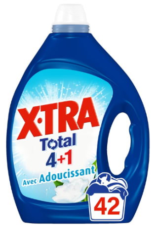 Lessive liquide X•Tra Total - 42 lavages, 4 en 1 à 5,26€