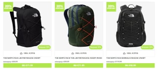 20% korting op geselecteerde bakpacks bij Perry Sport