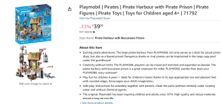 Playmobil Piraten haven (71792) voor €46,65 bij Amazon