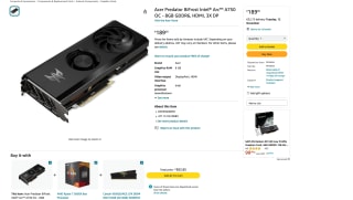 Tarjeta Gráfica Acer Predator BiFrost Intel Arc A750 OC 8GB por solo 189€