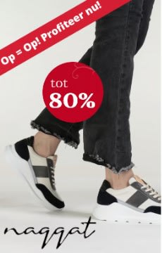 Tot 83% korting op Naqqat sneakers bij V&D