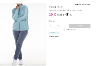 2 Chandals para Mujer John Smith Nafta por 46.4€