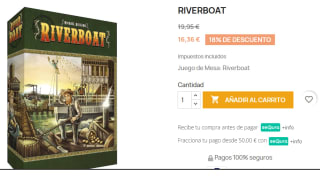 Juego de mesa Riverboat por 16.36€