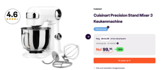 Cuisinart Precisie Keukenmixer SM50WHE Keukenmachine voor €99,95 bij Ibood