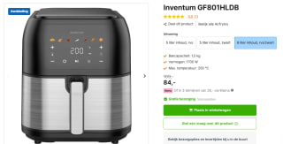 Inventum GF801HLDB - Airfryer - Inhoud 8 liter voor €84 bij Expert