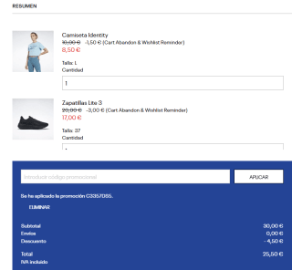 Hasta 50% + 15% EXTRA descuento en tu compra Reebok