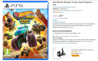 Juego Hot Wheels Monster Trucks Stunt Mayhem PS5 por 24,65