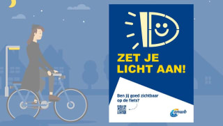 Gratis Glow in the Dark poster ‘Zet je licht aan!’ via de ANWB