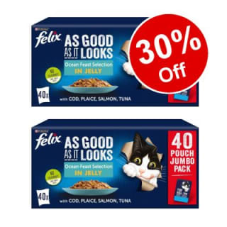 Felix As Good As It Looks Wet Cat Food for £18.19 at Zooplus