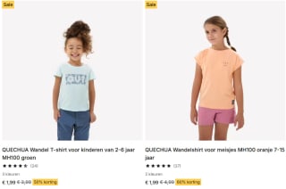 Tot 95% korting in de sale van Decathlon