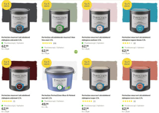 1+1 gratis op Perfection verf 2,5 L bij Brico