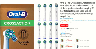 Oral-B Pro CrossAction Opzetborstels 12 stuks voor €24,49 bij Amazon