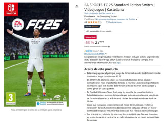 Videojuego EA SPORTS FC 25 Nintendo por 27,99€