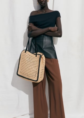 Bolso shopper de fibra natural por 27.99€