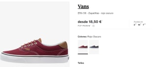 Zapatillas Vans desde solo 18,50€ ofertaza