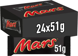 24 Mars Chocolatina de deliciosa crema de turrón y caramelo, por solo 7,20€