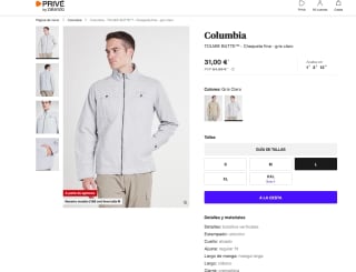 Chaqueta COLUMBIA hombre Tolmie Butte por 31€