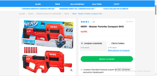 NERF - Blaster Fortnite Compact SMG à 14,99€