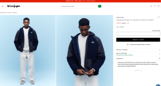 Cazadora borrego con mezclas en nylon Green Coast Hombre por 17,99€